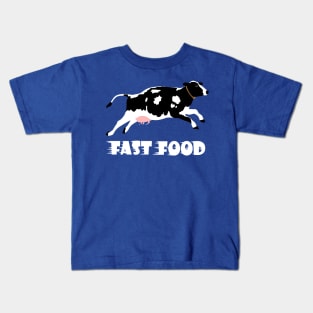 Cow Fast Food Kids T-Shirt
